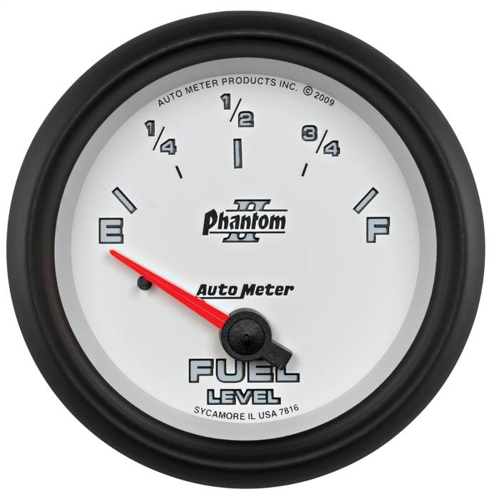 AutoMeter - AutoMeter Phantom II Electric Fuel Level Gauge 7816