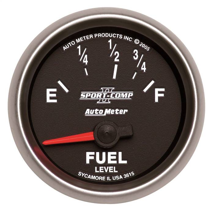 AutoMeter - AutoMeter Sport-Comp II Electric Fuel Level Gauge 3615