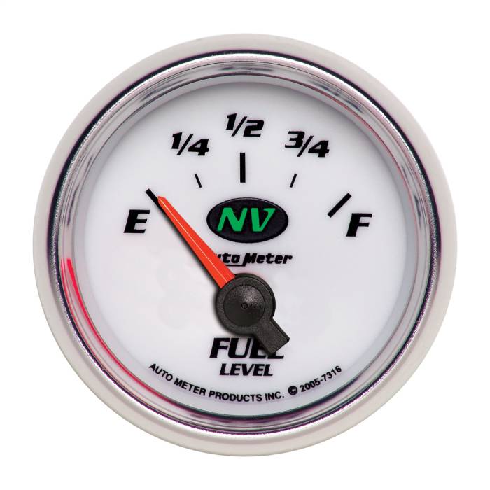 AutoMeter - AutoMeter NV Electric Fuel Level Gauge 7316