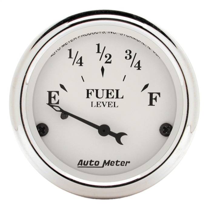 AutoMeter - AutoMeter Old Tyme White Fuel Level Gauge 1605