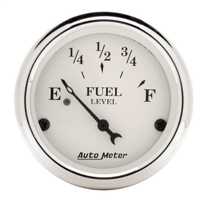 AutoMeter - AutoMeter Old Tyme White Fuel Level Gauge 1606