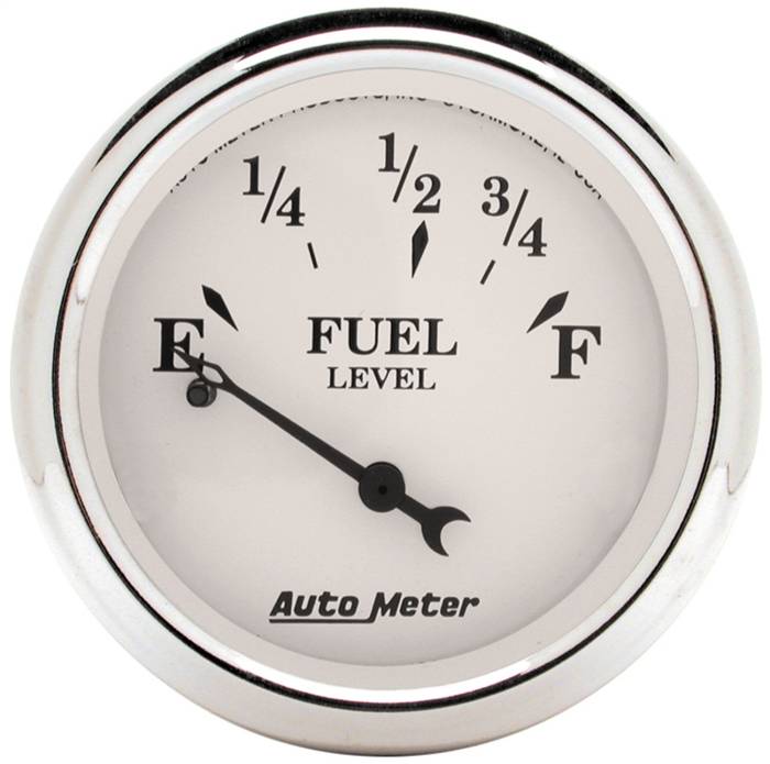 AutoMeter - AutoMeter Old Tyme White Fuel Level Gauge 1607