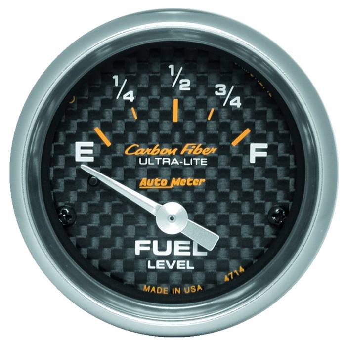 AutoMeter - AutoMeter Carbon Fiber Electric Fuel Level Gauge 4714