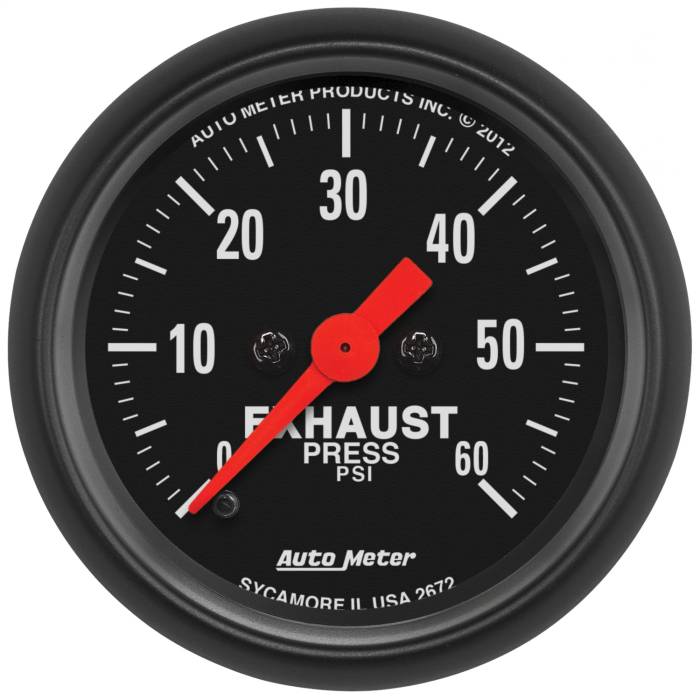 AutoMeter - AutoMeter Z-Series Exhaust Pressure Gauge 2672