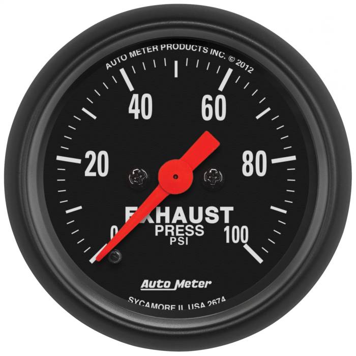 AutoMeter - AutoMeter Z-Series Exhaust Pressure Gauge 2674