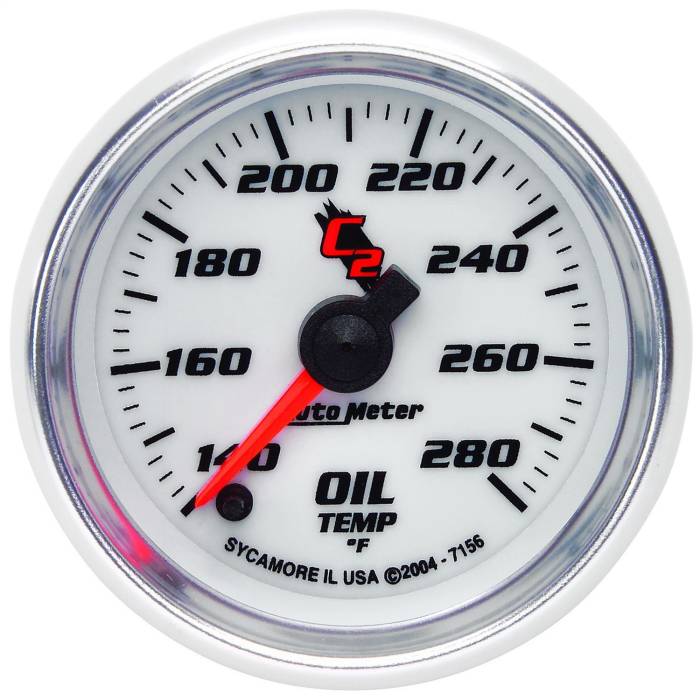 AutoMeter - AutoMeter C2 Electric Oil Temperature Gauge 7156
