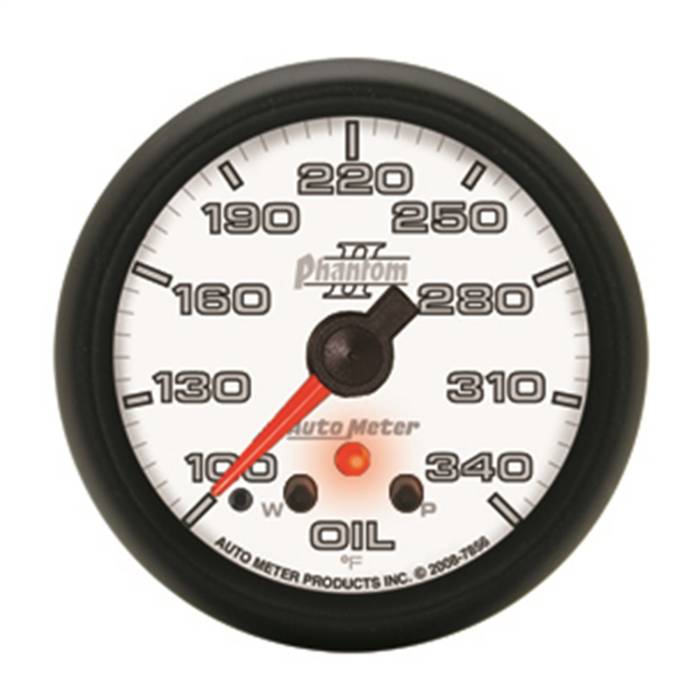 AutoMeter - AutoMeter Phantom II Electric Oil Temperature Gauge 7856