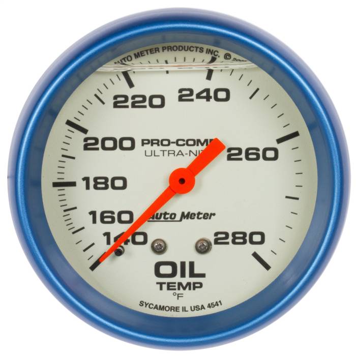 AutoMeter - AutoMeter Ultra-Nite Oil Temperature Gauge 4241