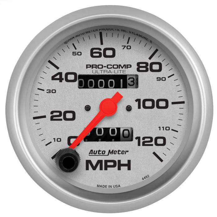 AutoMeter - AutoMeter Ultra-Lite In-Dash Mechanical Speedometer 4492