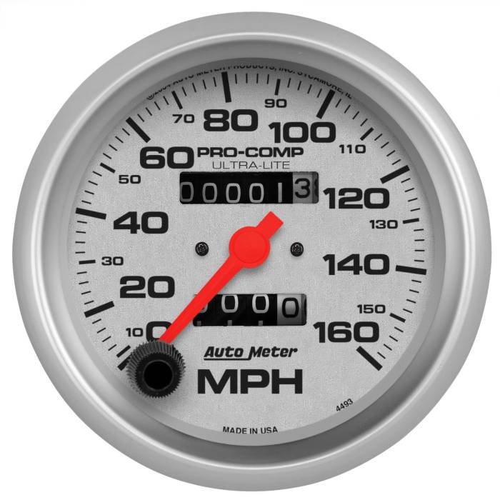 AutoMeter - AutoMeter Ultra-Lite In-Dash Mechanical Speedometer 4493