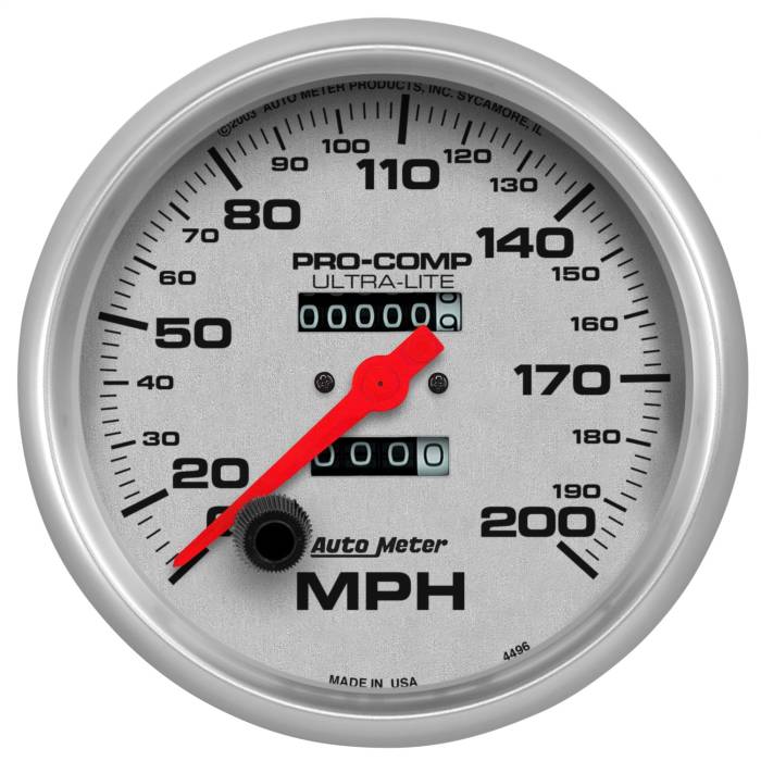 AutoMeter - AutoMeter Ultra-Lite In-Dash Mechanical Speedometer 4496