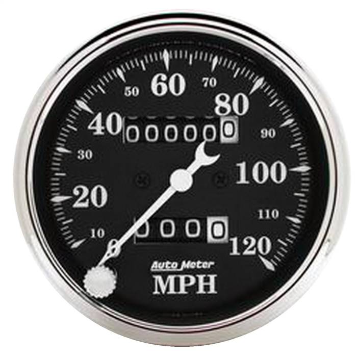 AutoMeter - AutoMeter Old Tyme Black Mechanical Speedometer 1796