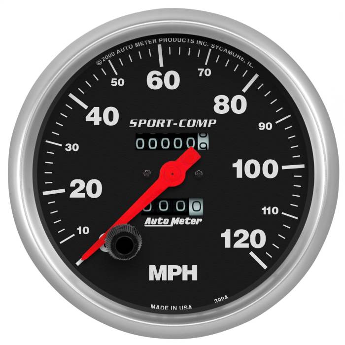 AutoMeter - AutoMeter Sport-Comp In-Dash Mechanical Speedometer 3994