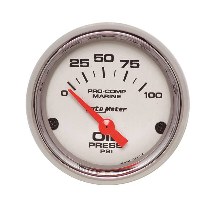 AutoMeter - AutoMeter Marine Electric Oil Pressure Gauge 200758-35