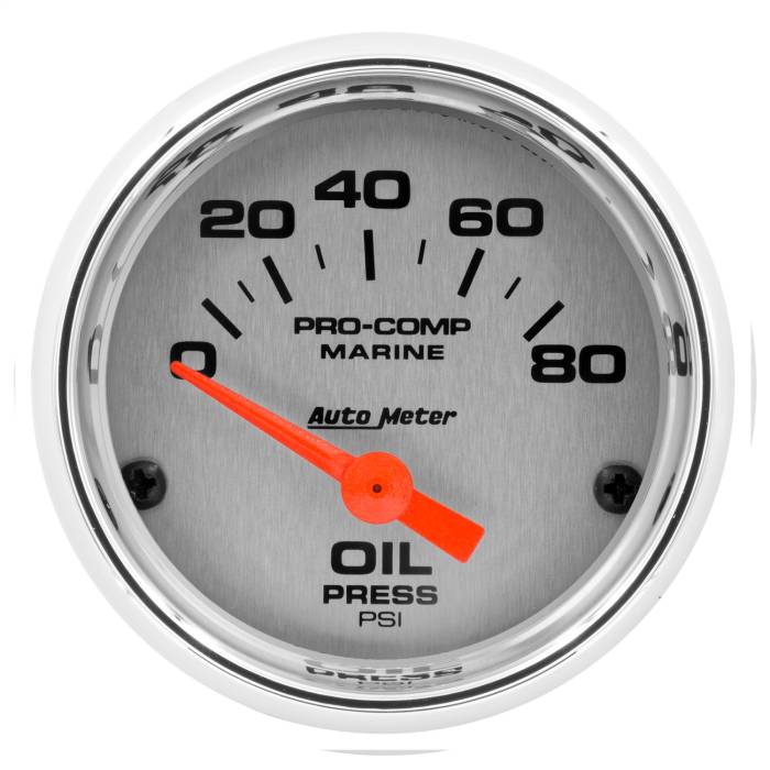 AutoMeter - AutoMeter Marine Electric Oil Pressure Gauge 200744-35
