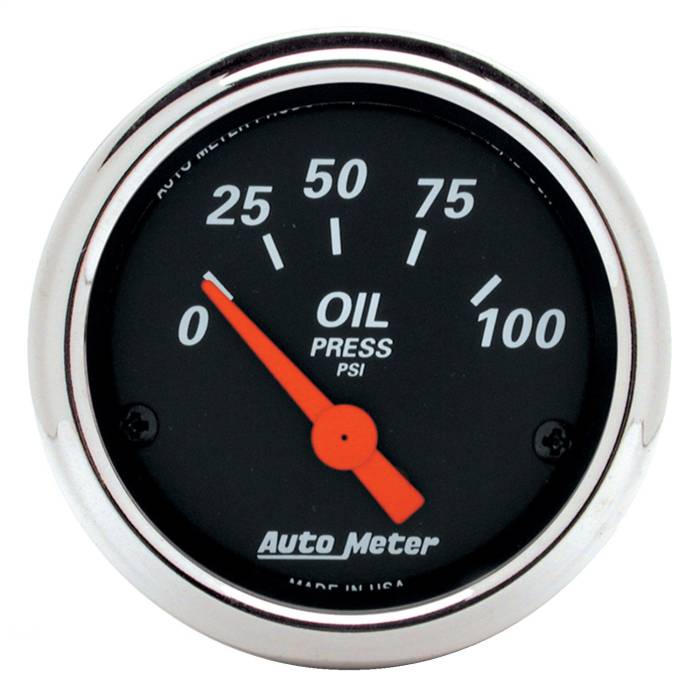 AutoMeter - AutoMeter Designer Black Oil Pressure Gauge 1426