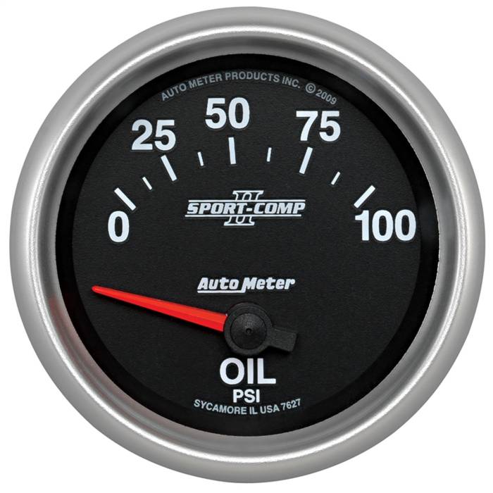 AutoMeter - AutoMeter Sport-Comp II Electric Oil Pressure Gauge 7627