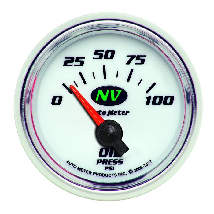 AutoMeter - AutoMeter NV Electric Oil Pressure Gauge 7327