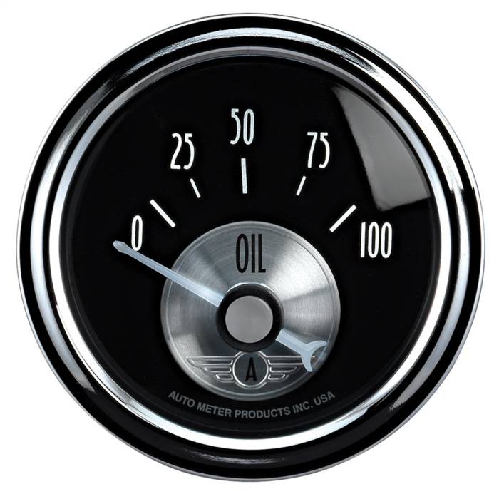 AutoMeter - AutoMeter Prestige Series Black Diamond Oil Pressure Gauge 2028