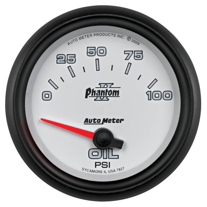 AutoMeter - AutoMeter Phantom II Electric Oil Pressure Gauge 7827