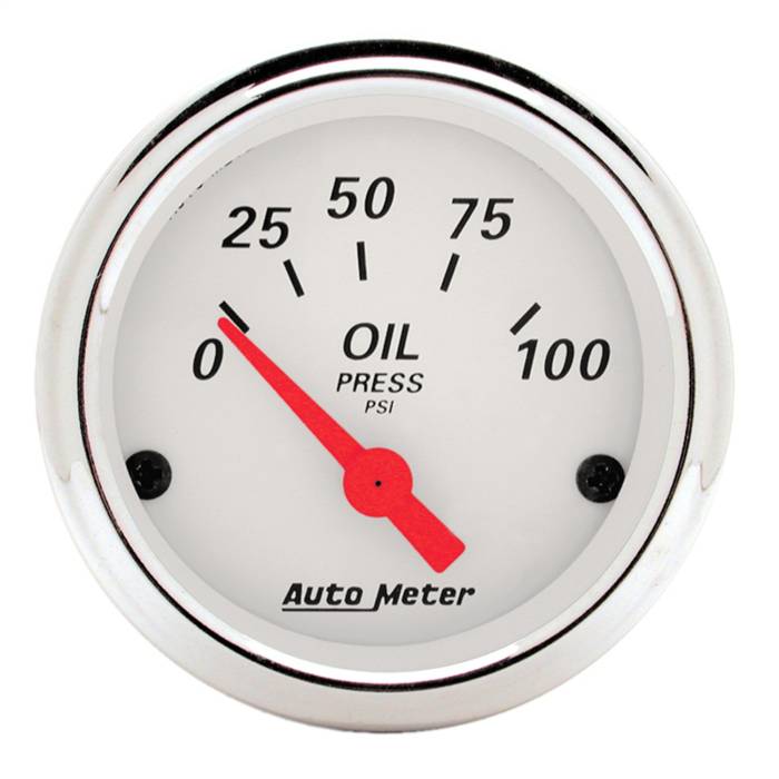 AutoMeter - AutoMeter Arctic White Oil Pressure Gauge 1327