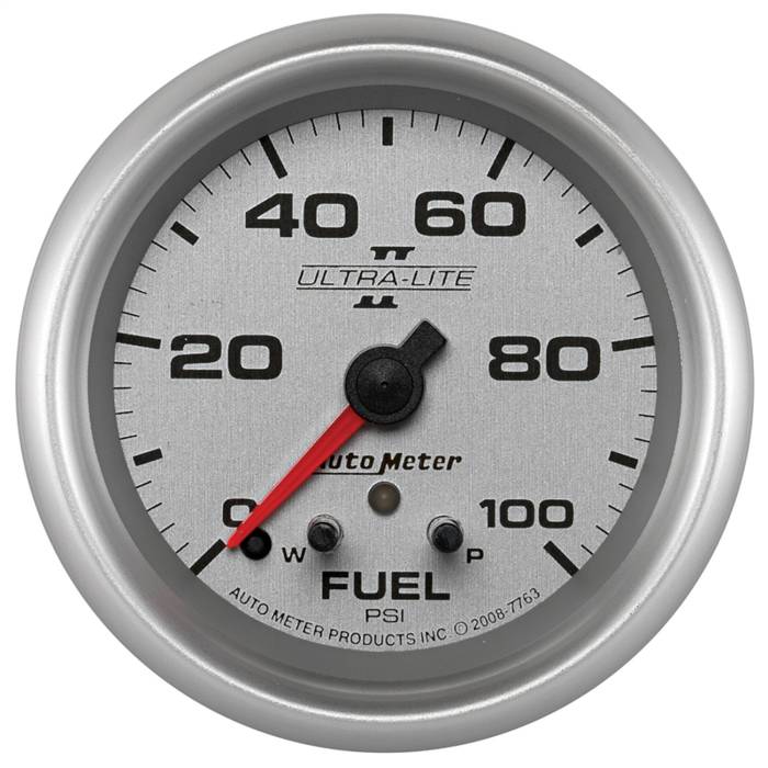 AutoMeter - AutoMeter Ultra-Lite II Electric Fuel Pressure Gauge 7763