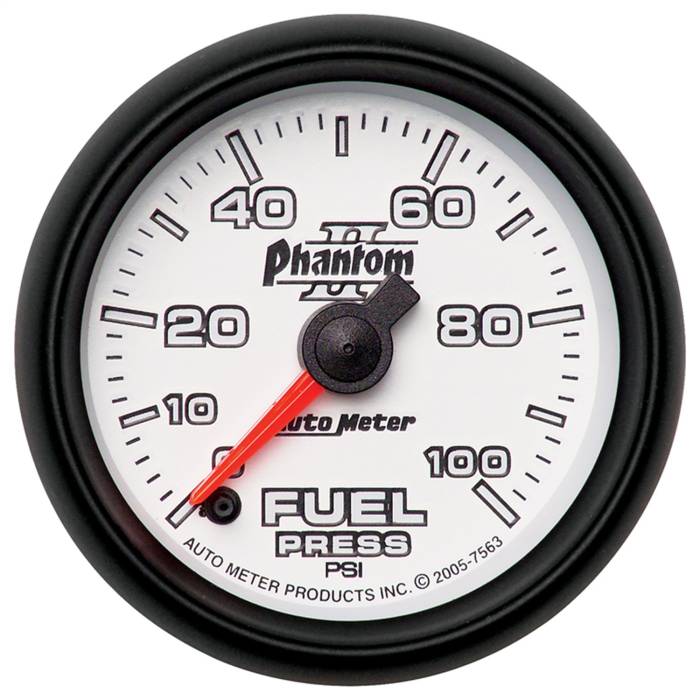 AutoMeter - AutoMeter Phantom II Electric Fuel Pressure Gauge 7563