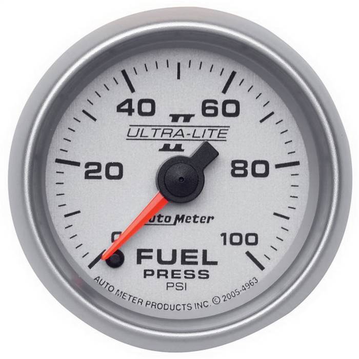 AutoMeter - AutoMeter Ultra-Lite II Electric Fuel Pressure Gauge 4963