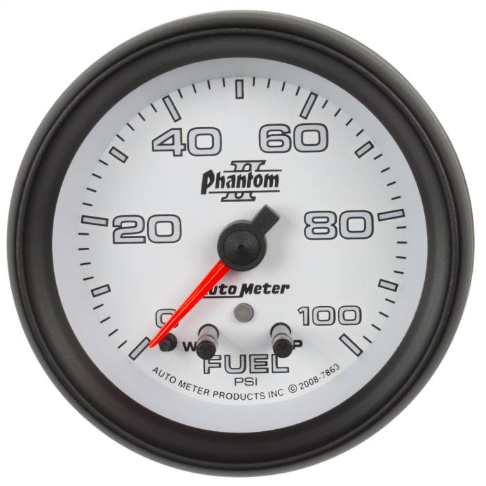 AutoMeter - AutoMeter Phantom II Electric Fuel Pressure Gauge 7863