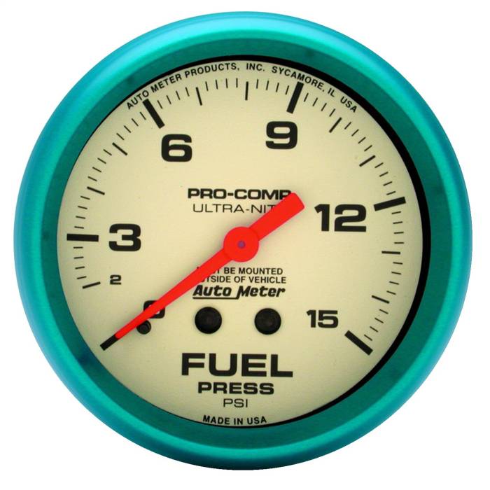 AutoMeter - AutoMeter Ultra-Nite Mechanical Fuel Pressure Gauge 4511