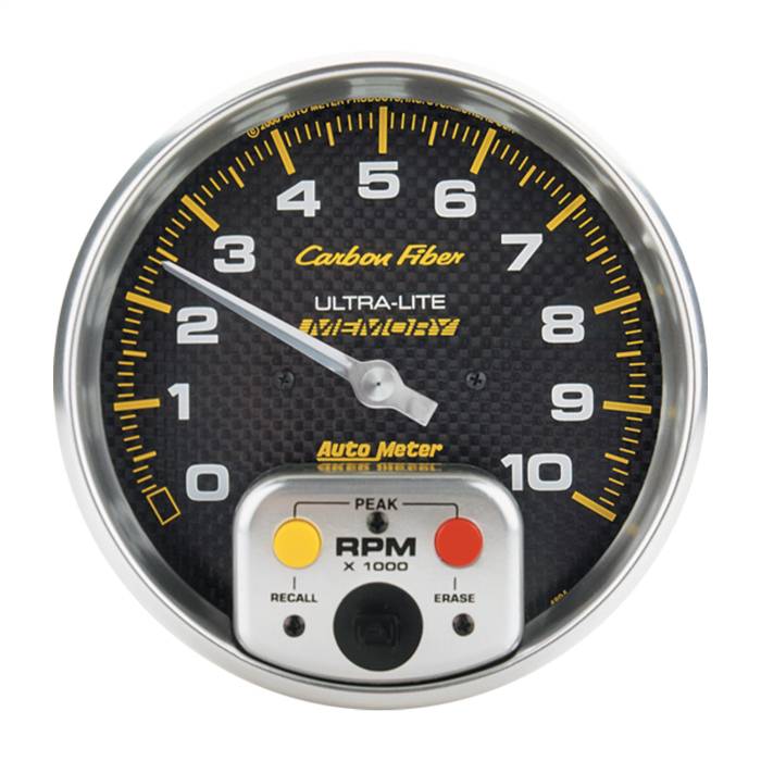 AutoMeter - AutoMeter Carbon Fiber Electric In-Dash Tachometer 4894
