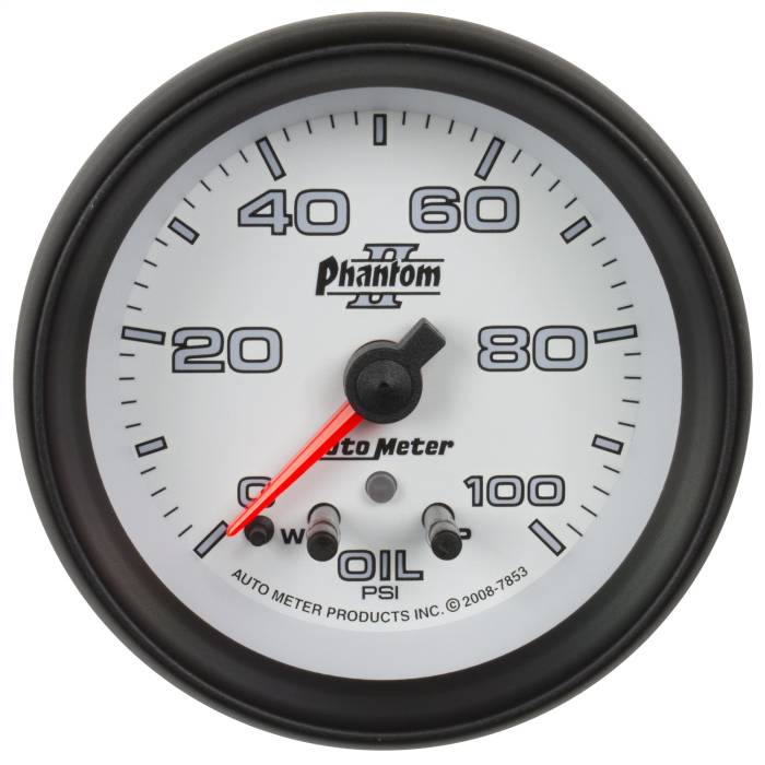 AutoMeter - AutoMeter Phantom II Electric Oil Pressure Gauge 7853