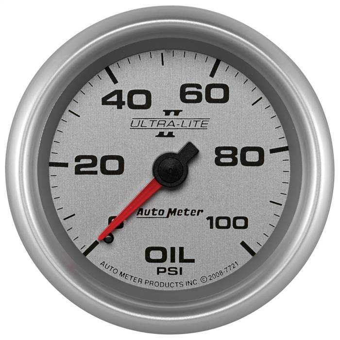 AutoMeter - AutoMeter Ultra-Lite II Mechanical Oil Pressure Gauge 7721