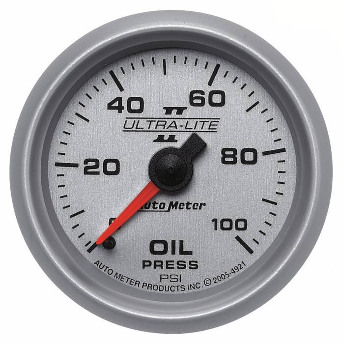 AutoMeter - AutoMeter Ultra-Lite II Mechanical Oil Pressure Gauge 4921