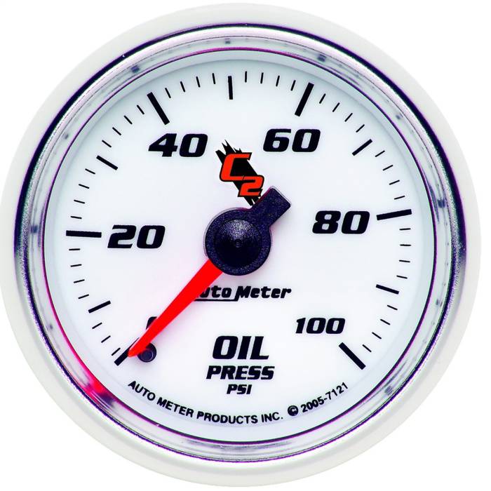 AutoMeter - AutoMeter C2 Mechanical Oil Pressure Gauge 7121