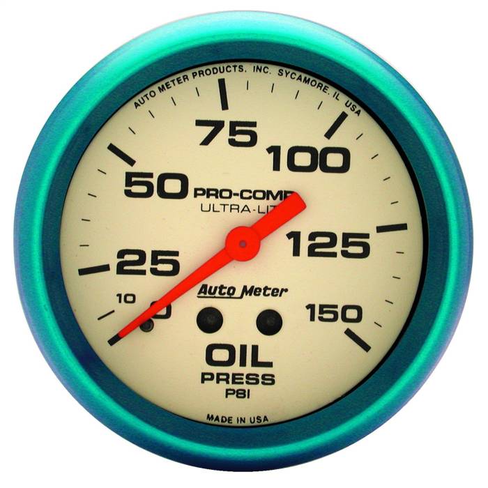 AutoMeter - AutoMeter Ultra-Nite Oil Pressure Gauge 4523