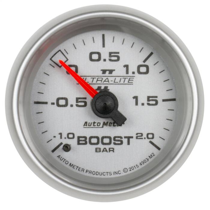 AutoMeter - AutoMeter Ultra-Lite II Mechanical Boost/Vacuum Gauge 4903-M2