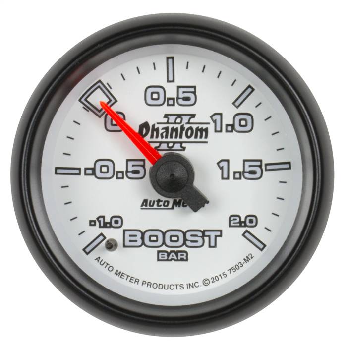AutoMeter - AutoMeter Phantom II Mechanical Boost/Vacuum Gauge 7503-M2