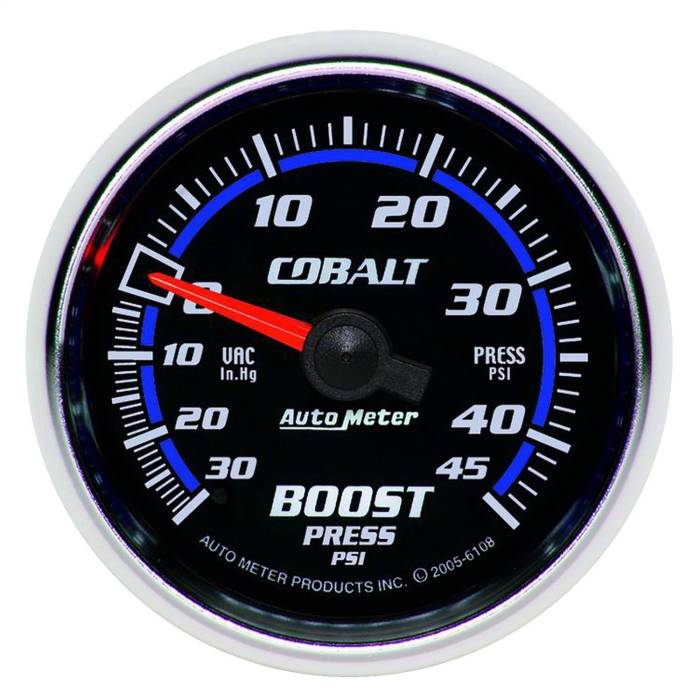 AutoMeter - AutoMeter Cobalt Mechanical Boost/Vacuum Gauge 6108