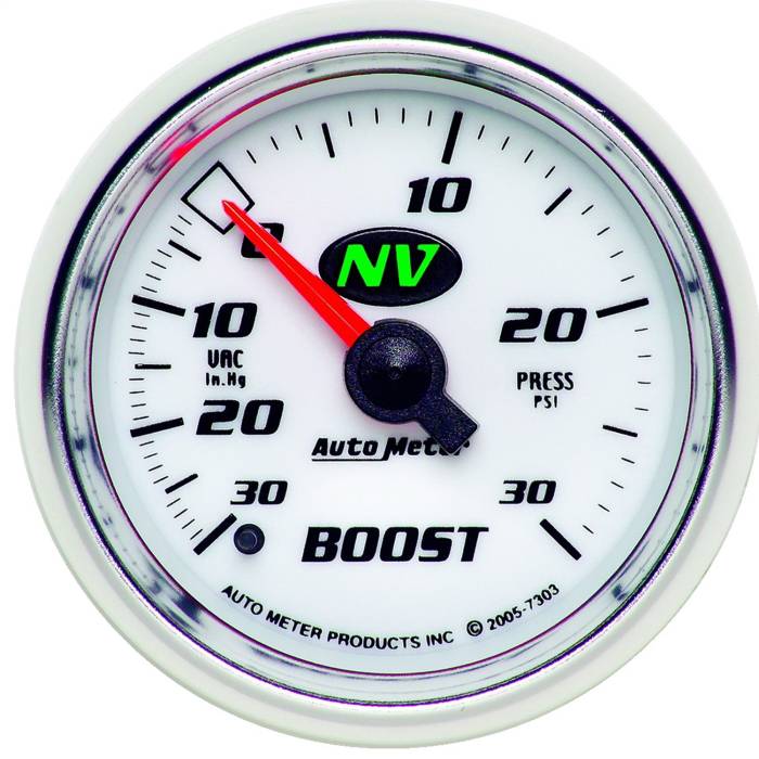 AutoMeter - AutoMeter NV Mechanical Boost/Vacuum Gauge 7303