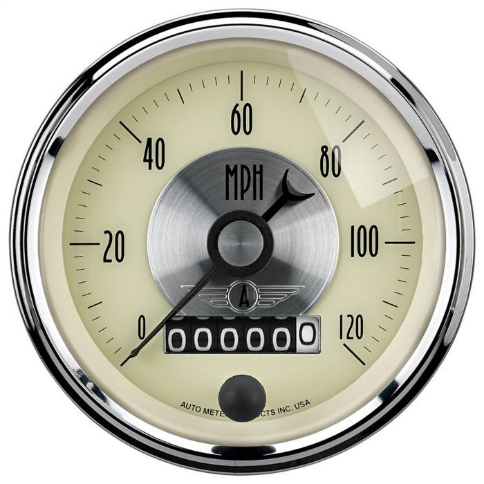 AutoMeter - AutoMeter Prestige Series Antique Ivory Electric Programmable Speedometer 2089