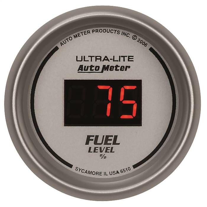 AutoMeter - AutoMeter Ultra-Lite Digital Programmable Fuel Level Gauge 6510