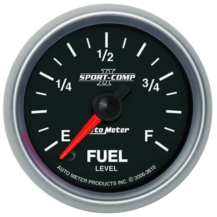 AutoMeter - AutoMeter Sport-Comp II Programmable Fuel Level Gauge 3610