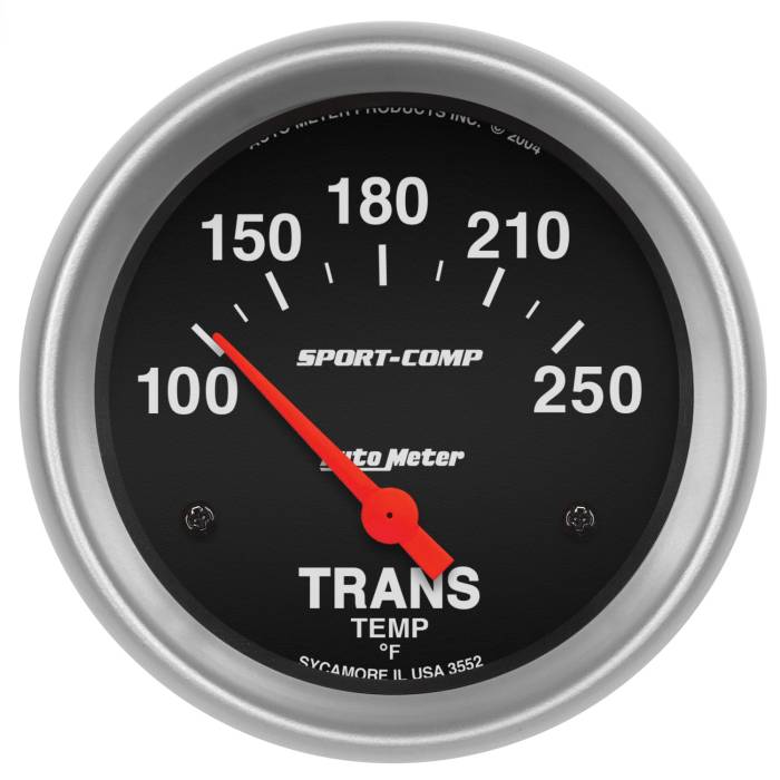 AutoMeter - AutoMeter Sport-Comp Electric Transmission Temperature Gauge 3552