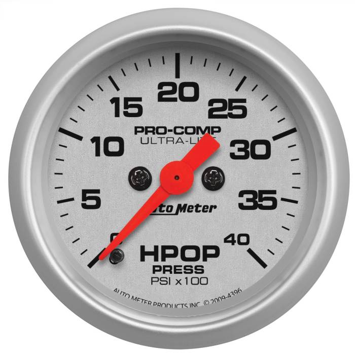 AutoMeter - AutoMeter Ultra-Lite High Pressure Oil Pump Gauge 4396