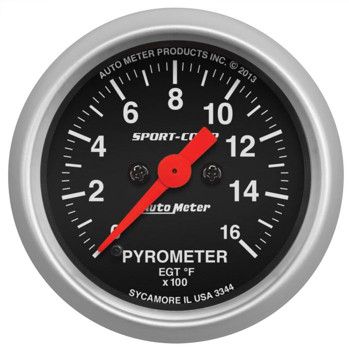 AutoMeter - AutoMeter Sport-Comp Electric Pyrometer Gauge Kit 3344