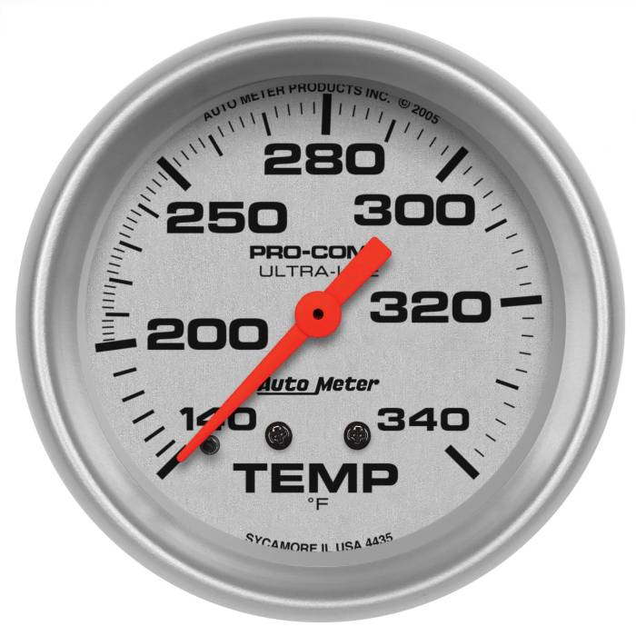 AutoMeter - AutoMeter Ultra-Lite Mechanical Water Temperature Gauge 4435