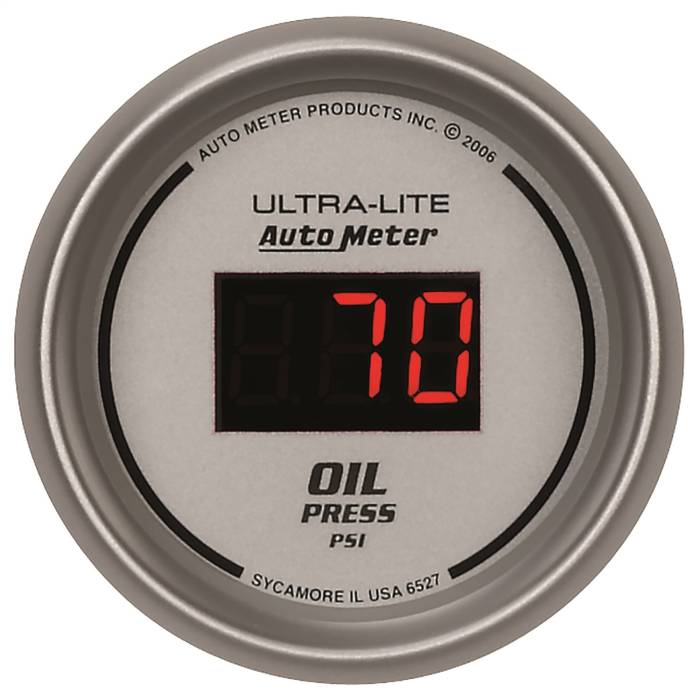 AutoMeter - AutoMeter Ultra-Lite Digital Oil Pressure Gauge 6527