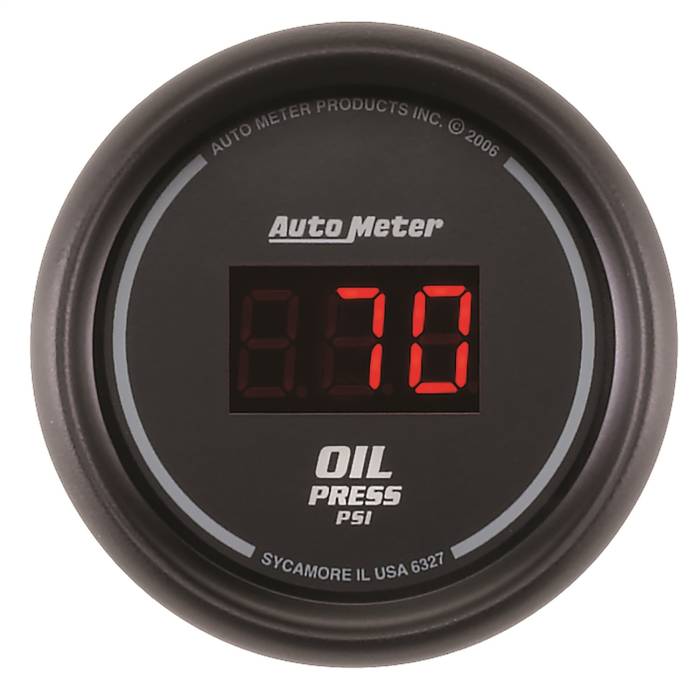 AutoMeter - AutoMeter Sport-Comp Digital Oil Pressure Gauge 6327