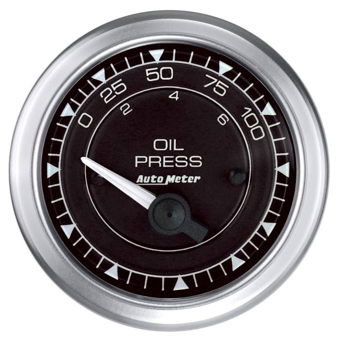 AutoMeter - AutoMeter Chrono Oil Pressure Gauge 8127